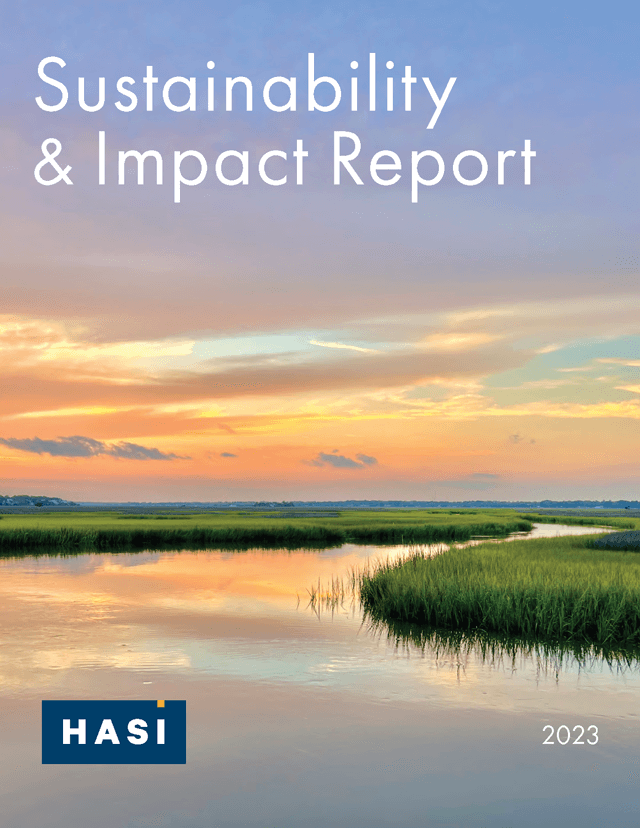 hannon armstrong 2019 impact report cover photo